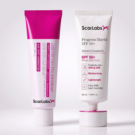 The Daily Duo - Age Spot Corrector + Progress Shield SPF 50 Sunscreen